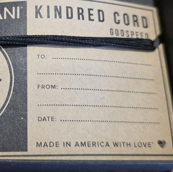 Alex and Ani Kindred Cord Bracelet in Black with Silver Charm - Picture 3 of 4